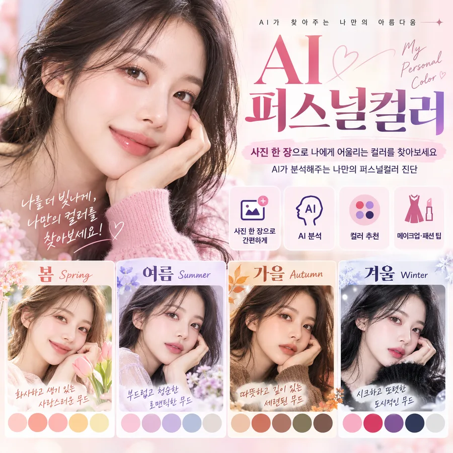 AI 퍼스널컬러 홍보 이미지 4